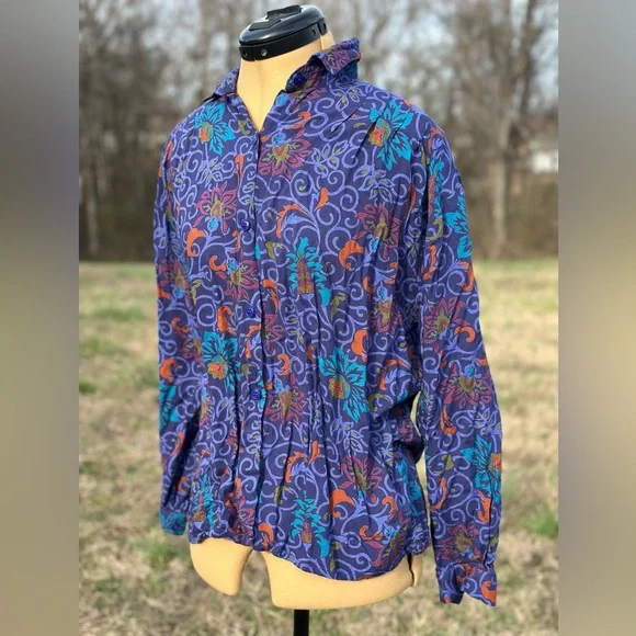 Vintage Karen Kane blouse shirt - Picture 2 of 7